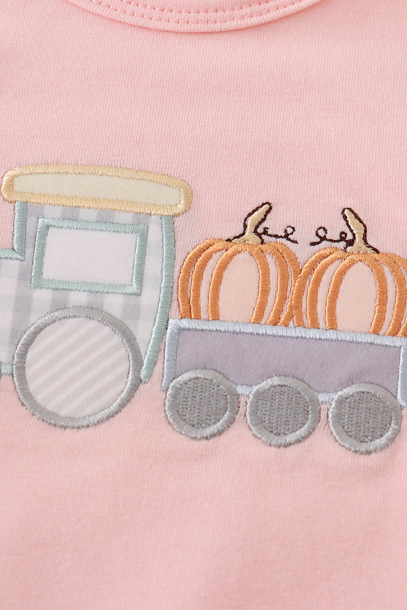 Beige Train Pumpkin Bubble