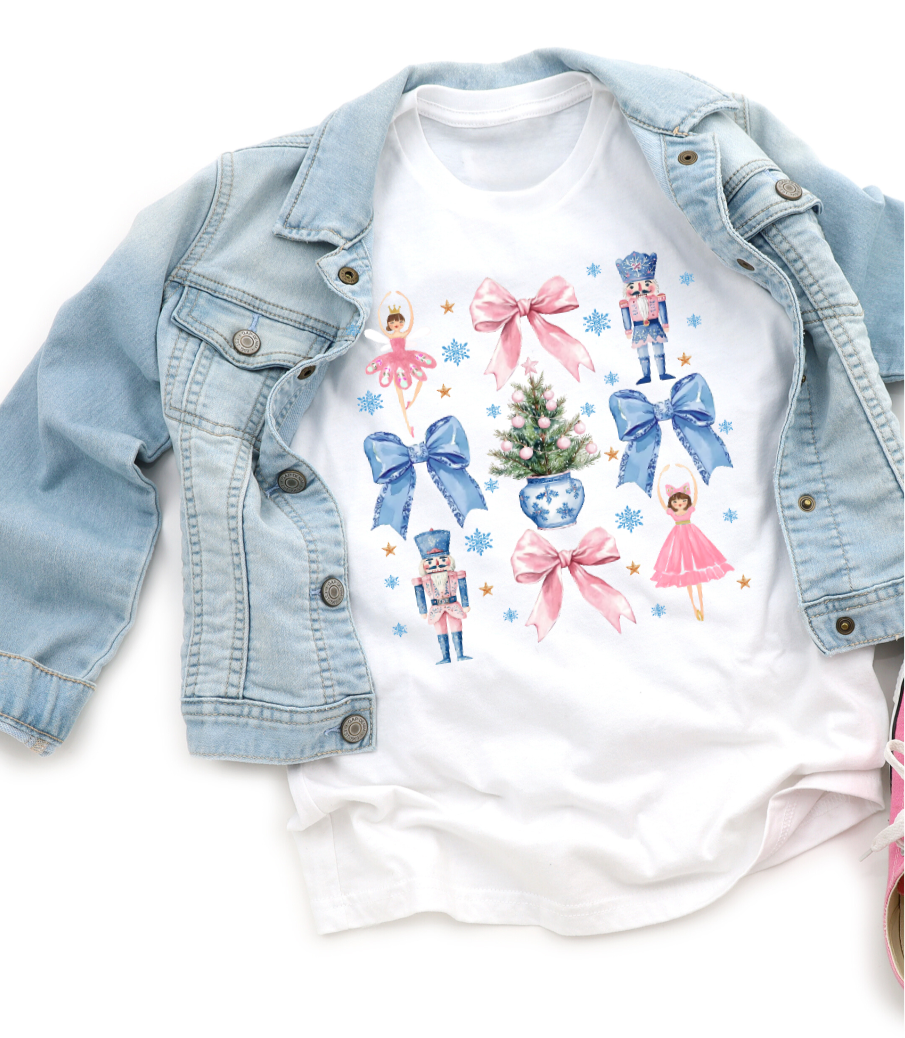 Bows and Nutcracker Long Sleeve T-Shirt