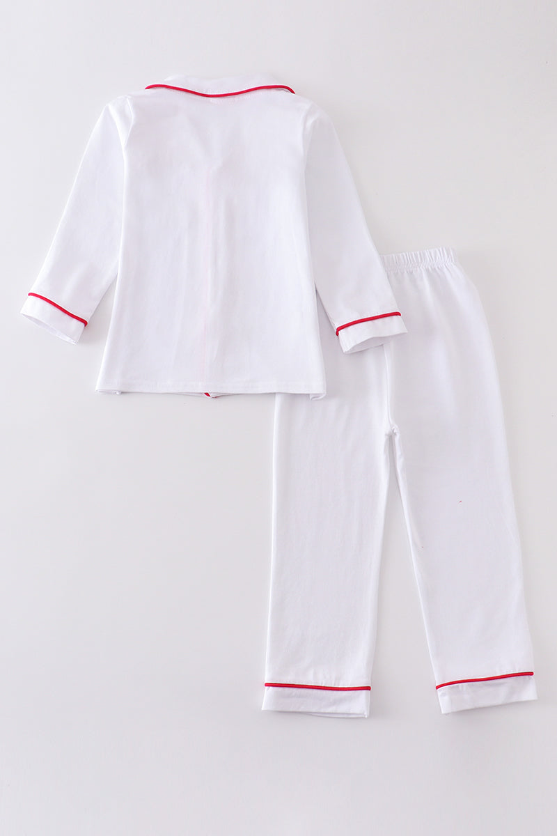 White Pocket Boy Pajamas Set