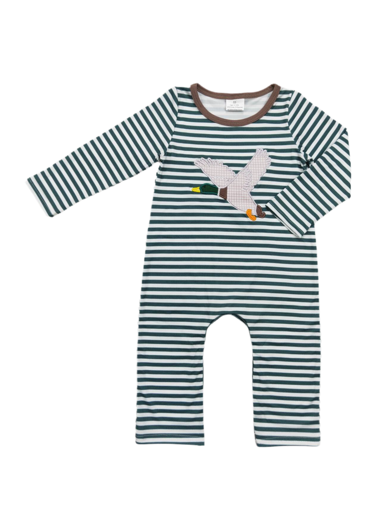 Baby Boy Stripe Duck Romper