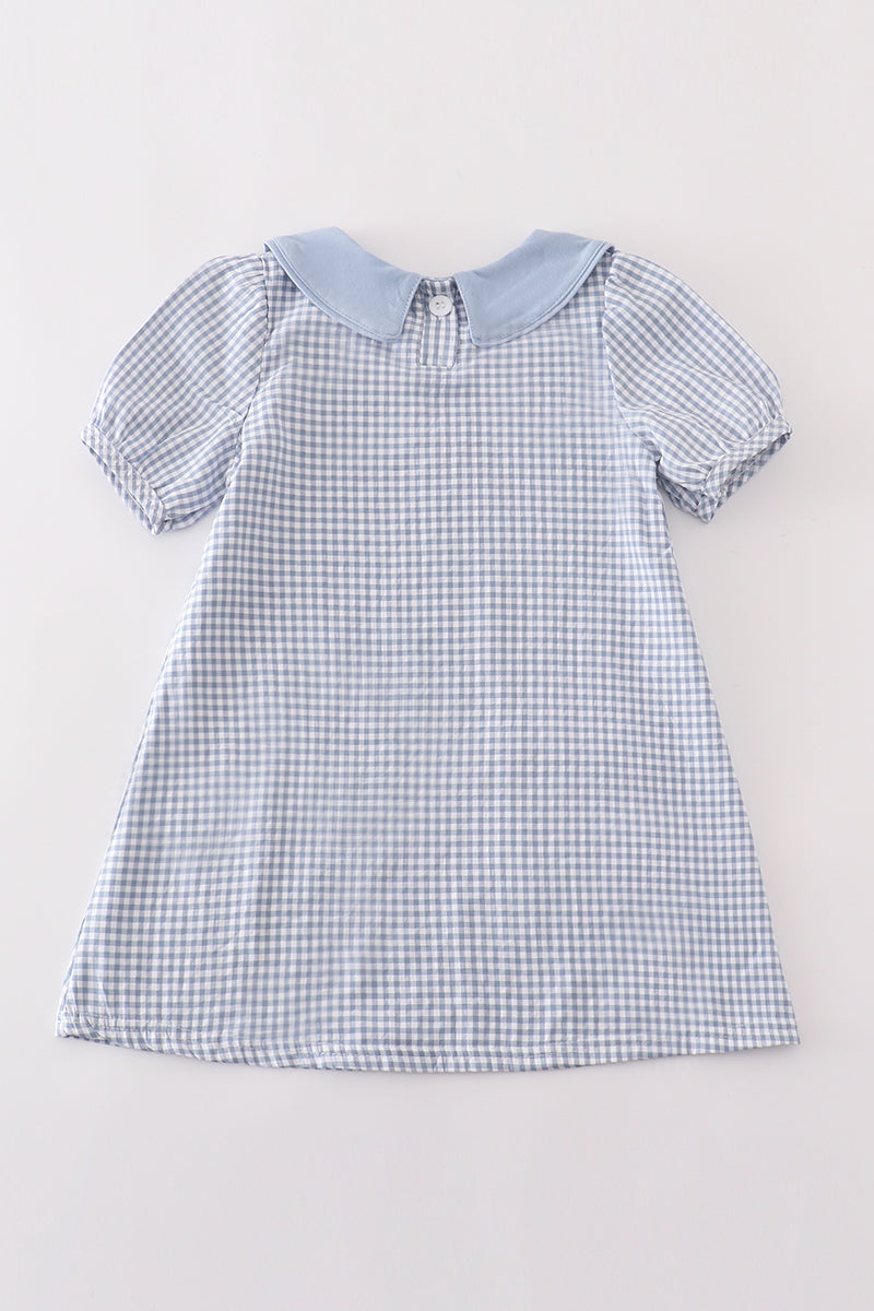 Blue Gingham Pumpkin Dress