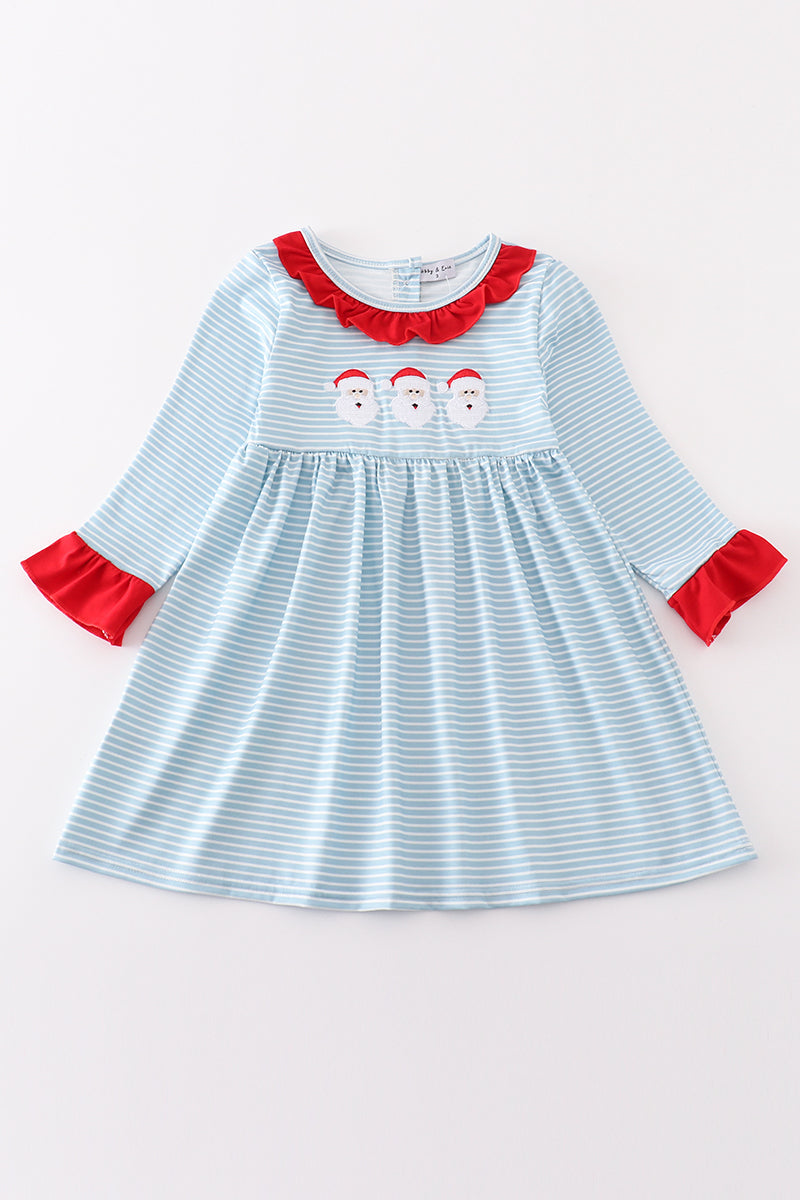 Blue Christmas Santa Dress