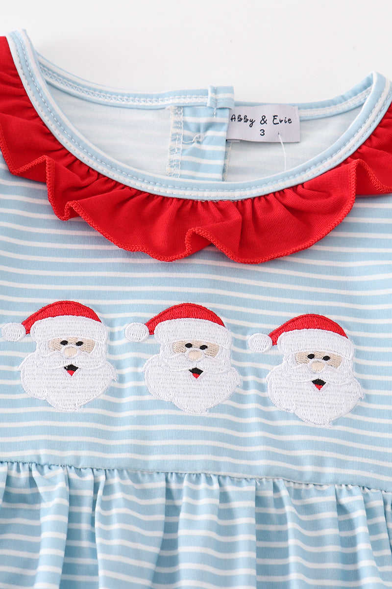 Blue Christmas Santa Dress