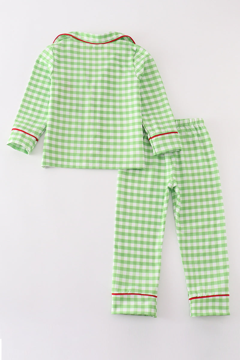 Christmas Grinch Boy Pajamas Set